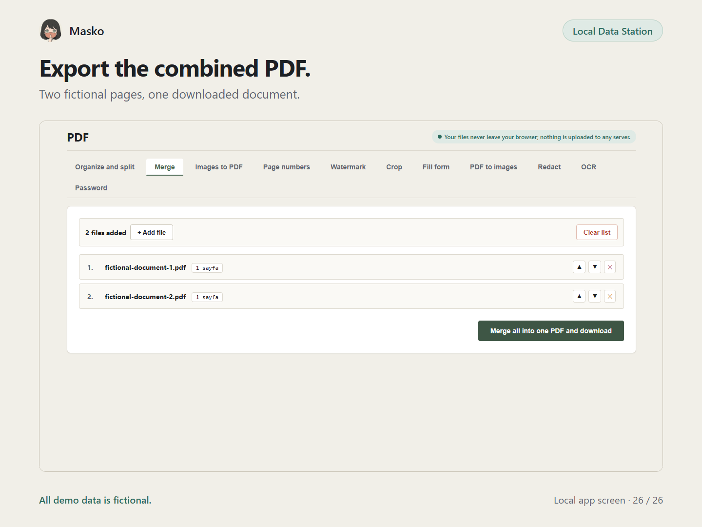 PDF organization & merging